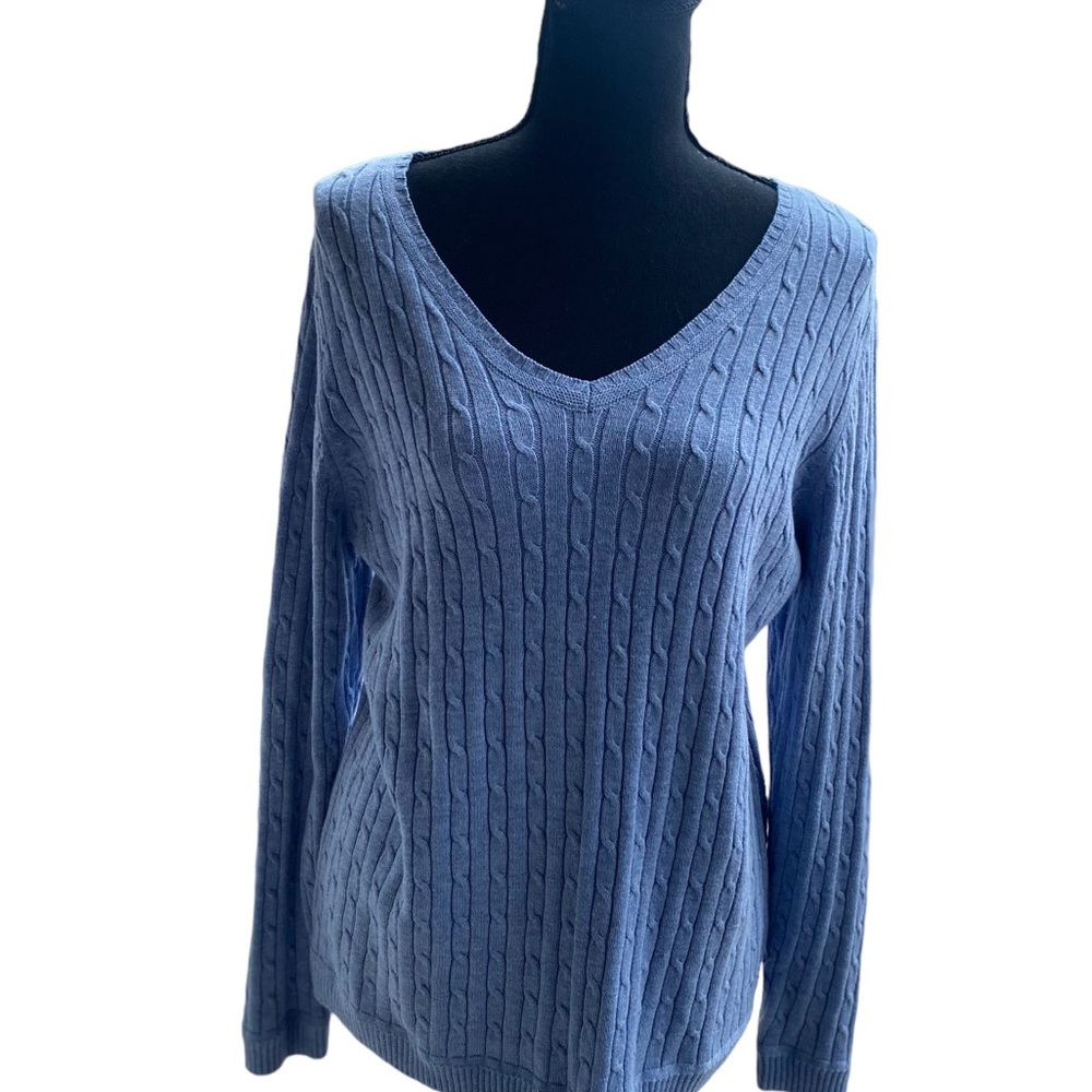 Croft and Barrow Baby Blue  V Sweater